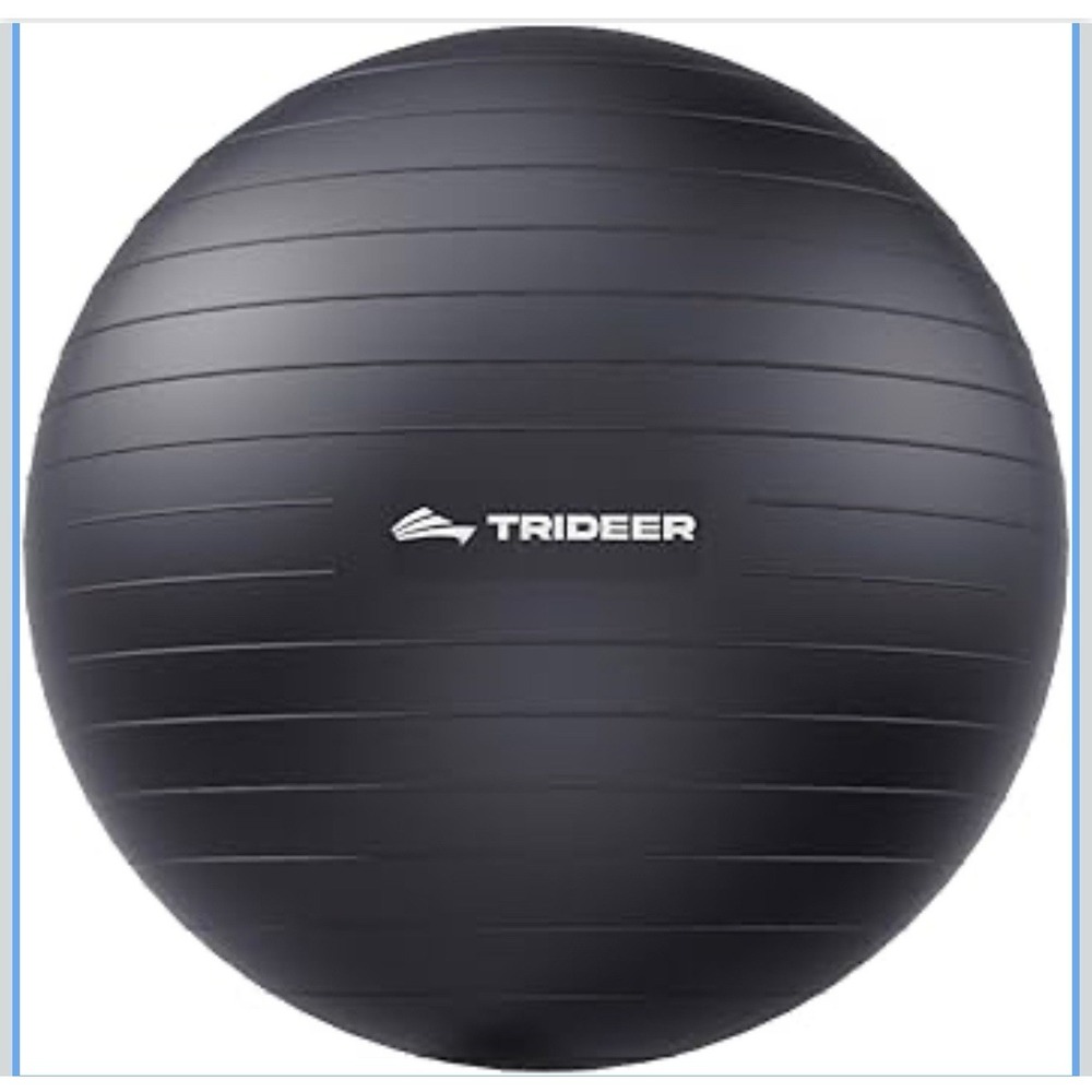 Trideer Exercise Ball for Yoga, Pilates & Fitness - Stability Ball - Black Large